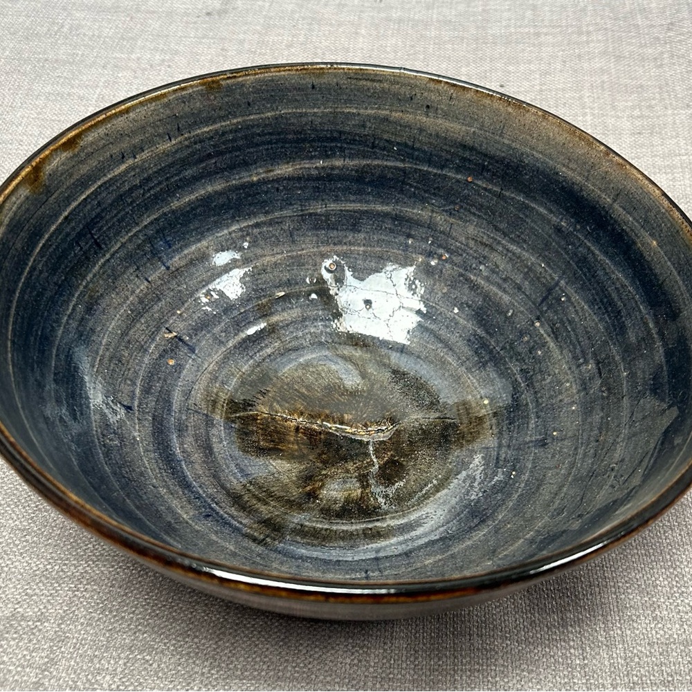 Vtg MCM 93’ Handcrafted Art Pottery Studio Ceramic Bowl #06252510